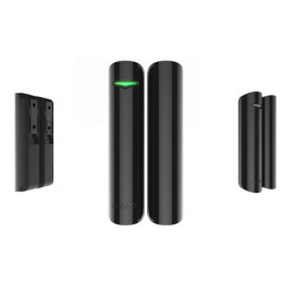 Contact magnetic wireless Ajax DoorProtect Plus BL, aparent, 1 intrare NC, reed, accelerometru, 868 MHz, RF 1200 m, negru