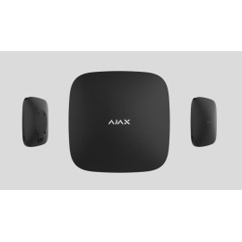 Ajax Hub 2 Plus BL/Negru, LTE/Ethernet/Wi-Fi, Suport 200 Dispozitive, Criptare Avansată, Dual SIM