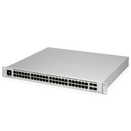 Switch 52 porturi, Ubiquiti USW-PRO-48-POE UniFi PRO, 48x PoE+ si PoE++, 4x SFP, 600W, cu management