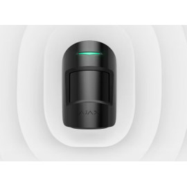 Detector de miscare wireless PIR si MW Ajax MotionProtect Plus BL, 12 m, 88 grade, pet immunity, 868 MHz, RF 1200 m
