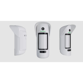 Detector de miscare exterior wireless PIR cu camera Ajax MotionCam Outdoor WH, 15 m, 90 grade, 640x352p